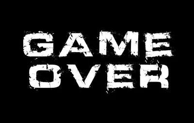 Фото с надписью Game Over в HD качестве