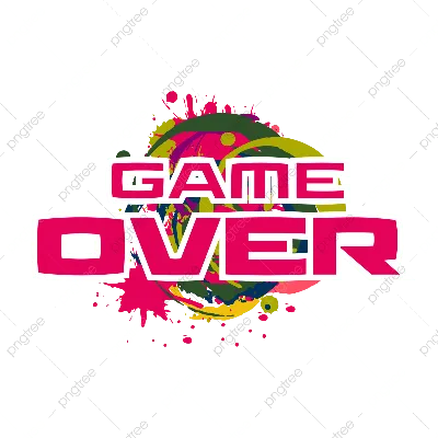 Новые фото с надписью Game Over в формате JPG, PNG, WebP в хорошем качестве для скачивания бесплатно