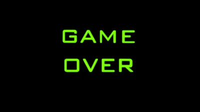 Картинки с надписью Game Over в формате JPG, PNG, WebP в Full HD разрешении для скачивания бесплатно