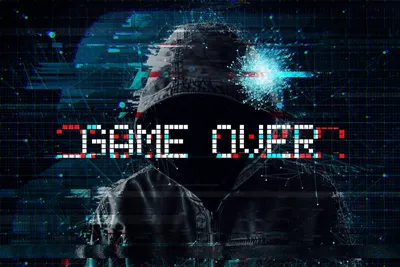 Фото с надписью Game Over в Full HD разрешении