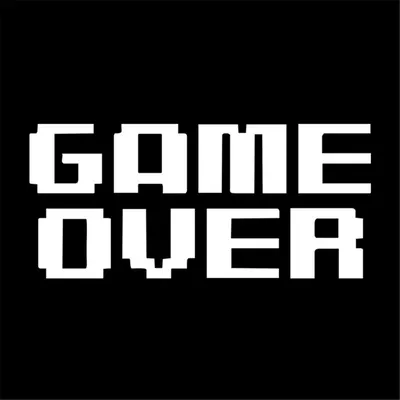 Фото с надписью Game Over в формате PNG для скачивания