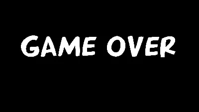 Картинки с надписью Game Over в формате JPG, PNG, WebP для скачивания