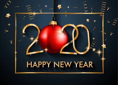 Фото с надписью Happy New Year в Full HD качестве и разных размерах