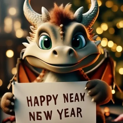 Фото с надписью Happy New Year в Full HD качестве и форматах JPG, PNG, WebP