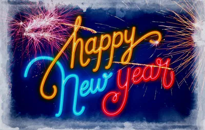 Новые фото с надписью Happy New Year для скачивания