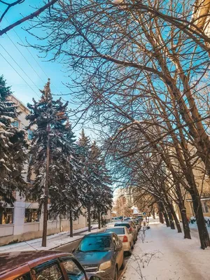 Картинки зимнего утра в городе - выберите размер и формат для скачивания