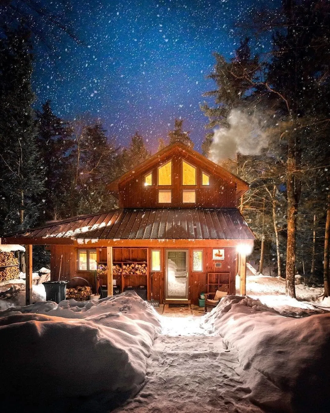 Фото зимнего вечера уютного дома в HD качестве | Картинки зимний вечер дома  Фото №2428996 скачать