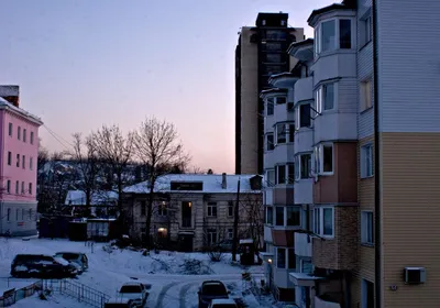 Фото зимнего вечера в городе - новые картинки для скачивания