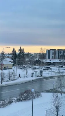 Фотография зимнего вечера в городе