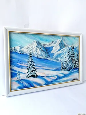 Фотографии зимы в масляной живописи