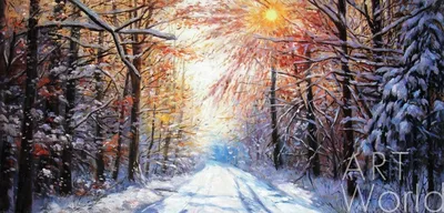 Изображения зимнего уюта в масляной живописи