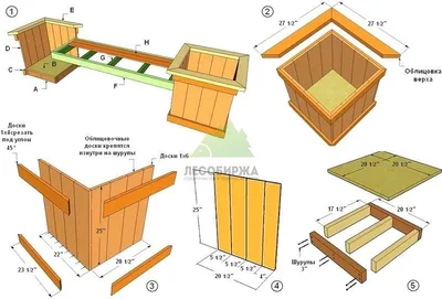Кашпо из дерева своими руками: фото идеи