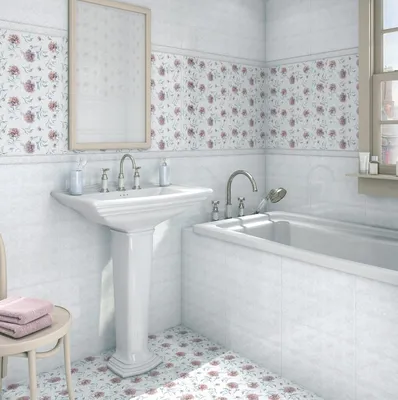 Творческий подход к выбору керамической плитки для ванной