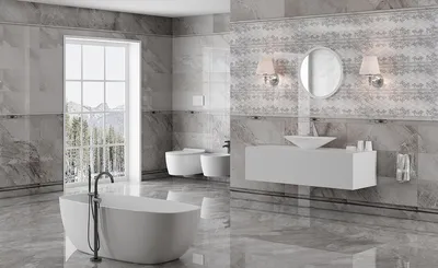 Керамическая плитка для ванной: современные и классические варианты