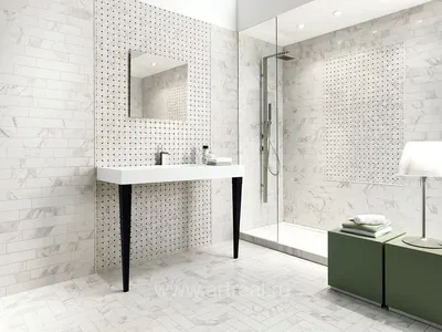 Эксклюзивные образцы керамической плитки для ванной: фотографии