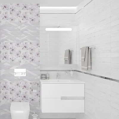 Керамическая плитка для ванной: современные и классические образцы