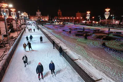 Экстремальное катание на Каток на поклонной горе (фото)