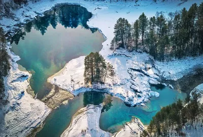 Фотогалерея Катунь зимой: Уникальные изображения