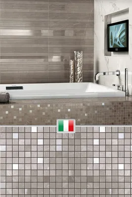 Керамическая мозаика для ванной: полезная информация и фото