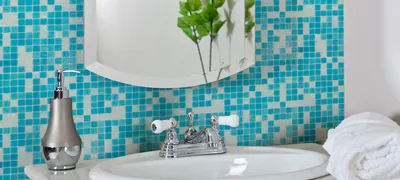 Фото с керамической мозаикой: идеи для оформления современной ванной комнаты