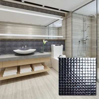 Фото с керамической мозаикой: воплощение стиля и изыска в вашей ванной комнате