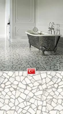 Фотографии керамической мозаики для ванной в 4K разрешении
