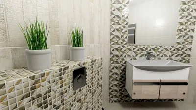 Фото керамической мозаики для ванной: скачать изображение в PNG, JPG