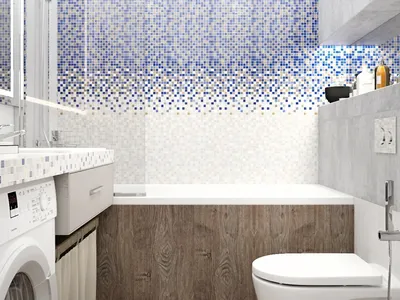 Фото керамической мозаики для ванной комнаты 2024 года