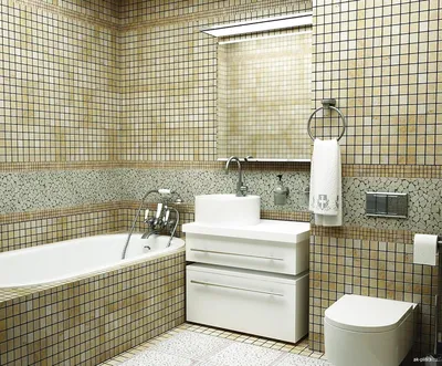 Фотографии керамической мозаики для ванной в формате HD
