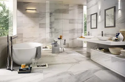 Красивые фото ванной комнаты с керамогранитом
