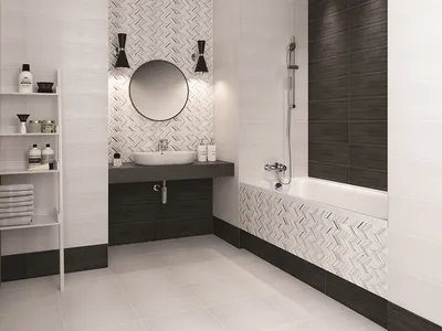 Фото керамогранита для ванной комнаты: новинки 2024 года
