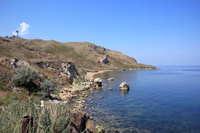 В хорошем качестве фотография морского побережья Керчи