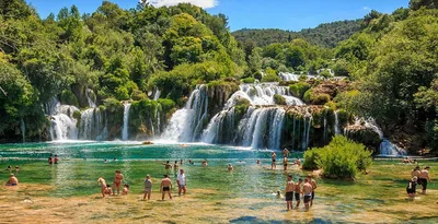 Водопады Хорватии - красивые фотки для фона