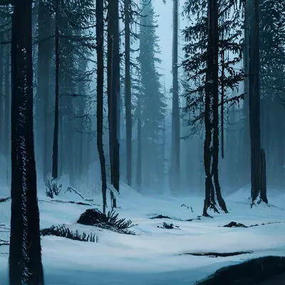 Зимние шедевры природы: Хвойный лес в картинках