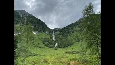 Рисунок Кинзелюкского водопада в хорошем качестве