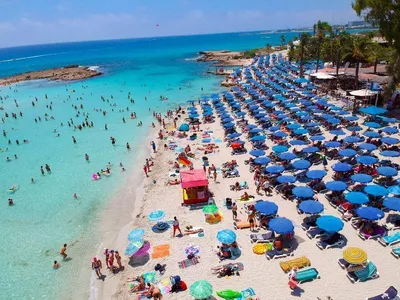 Кипр пляж нисси бич фотографии