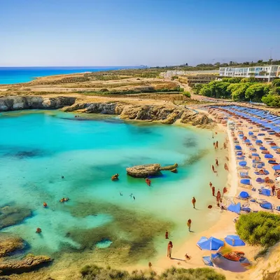 Погружение в роскошь Кипрского пляжа Нисси Бич: фотоотчет