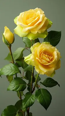 Желтая китайская роза на прекрасном фото