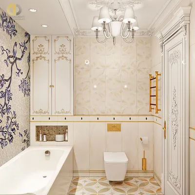 Классические ванные комнаты: фотографии для дизайнеров интерьера