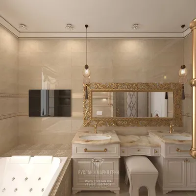 Классические ванные комнаты: роскошь в каждой детали