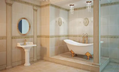 Классические ванные комнаты: воплощение идеала красоты и комфорта