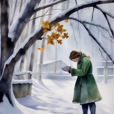 11. Картинка кленов зимой: Искусство заснеженной природы