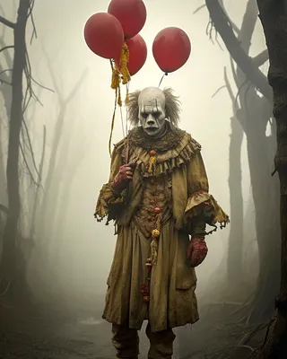 Великолепный клоунский образ: фото знаменитого персонажа из Оно