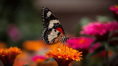 Нежная фотография Клумба бабочка в JPG формате