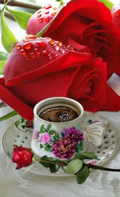 Фото с розами и кофе: идеальное сочетание для романтических душ