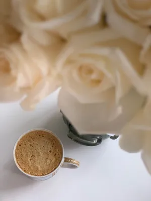 Фото с кофе и розами: наслаждайтесь прекрасными моментами