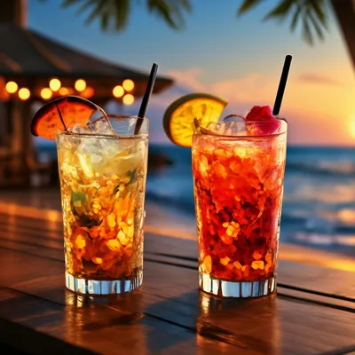 Фотографии коктейлей на пляже: воплощение радости и свободы
