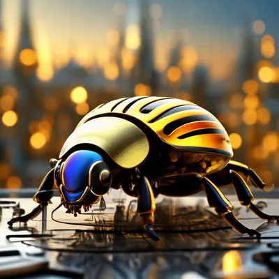 Фото Колорадского жука с высокой детализацией