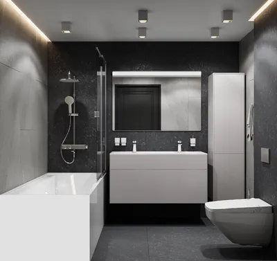 Комбинирование плитки в ванной: фото-галерея с разными вариантами дизайна