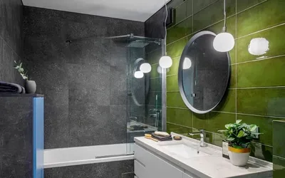 Фото с примерами комбинирования плитки в ванной комнате
